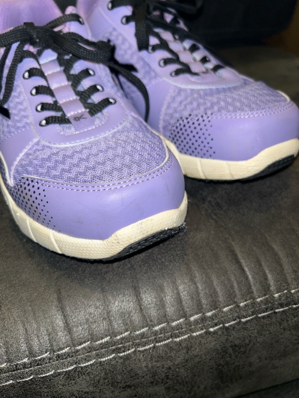 Kuru Quantum 2 Lavender Black Athletic Comfort Ergonomic Sneakers Women’s 10 - Picture 3 of 16